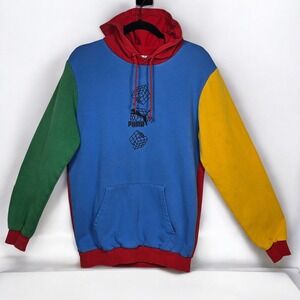 Puma X RubIks Cube Pullover Hoodie Special Edition Men's Small Color Block